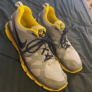 Nike Men’s Flex Trail Running Training Shoe, Yellow, Grey, Black, US 11